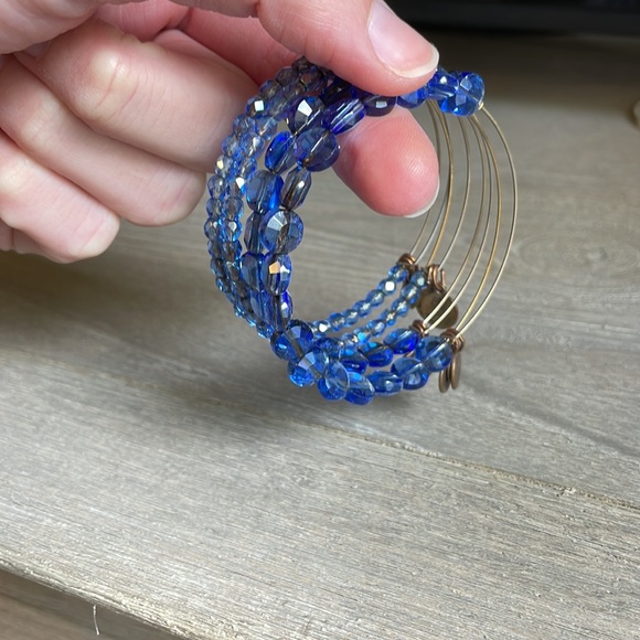 Alex & Ani bracelets - set of 4, blue. - Picture 4 of 5